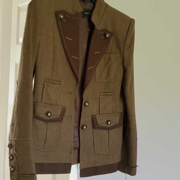 Bcbg military style jacket size xs color olive - Picture 1 of 6